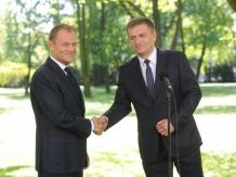 Donald Tusk i Bartosz Arłukowicz